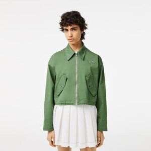 Lacoste Women's Cotton Harrington Zip-Up Jacket